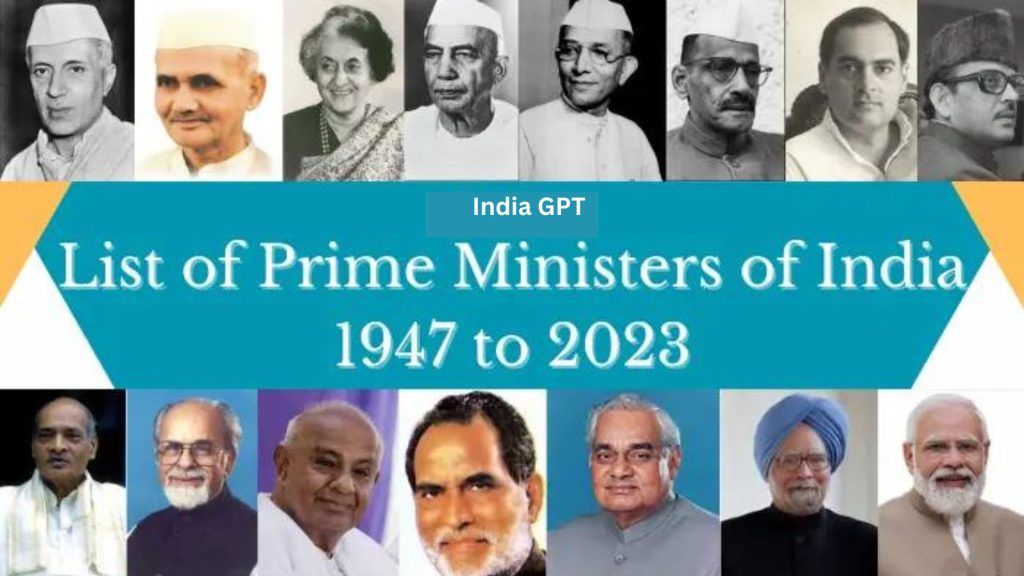 Prime Ministers of India List from 1947 to 2024